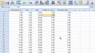 Command  Recode into Same or Different Variables [upl. by Davide]