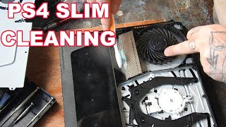 Cleaning Out PS4 Slim Heat Sink And Fan [upl. by Georgi1]