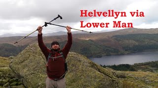 Helvellyn via Lower Man hike Lake District National Park [upl. by Aisetra]