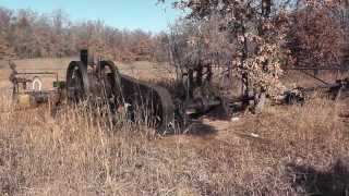 1930s Oilfield Pump Jacks still in service Jan 2014  Oil City Oklahoma Part 2 [upl. by Eckardt]