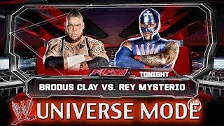 WWE 2K14  Universe Mode  WWE Raw Match 3  Brodus vs Rey Mysterio [upl. by Gonzales]