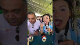 CEO of YOUTUBE taste tests Coachella food with me [upl. by Nosilla322]