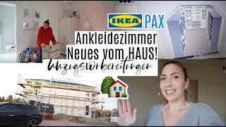 HAUSBAU  Wäscheschacht  IKEA PAX ANKLEIDEZIMMER planen amp UMZUGSVORBEREITUNGEN MAYRA JOANN [upl. by Korrie]