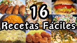 ✅16 RECETAS FACILES recetasfaciles mihogardulcehogar recetas comidasrapidasyfacilesdehacer [upl. by Pacian]