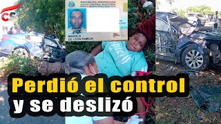 Perdió el control del carro se deslizó y el resultado fue fatal [upl. by Orva]