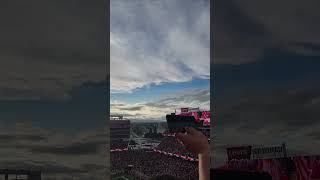 Flyover at Levis Stadium before SF vs DAL nationalanthem sundaynightfootball [upl. by Fording]