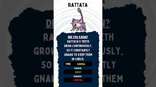 RATTATA Type Strength Weakness [upl. by Aihsekin]