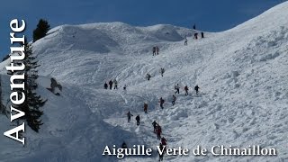 Ski de randonnée  Aiguille Verte de Chinaillon [upl. by Platas]