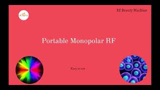 Portable Monopolar RF System  How to select radiofrequency machine [upl. by Hsakiv]