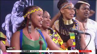 STUDIO PERFORMANCE  Mbuso Khoza celebrating AmaZulu culture in song [upl. by Ilrebmik]