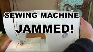 Jammed Sewing Machine Fix  A Common Reason a Sewing Machine May Appear Jammed [upl. by Rosse394]