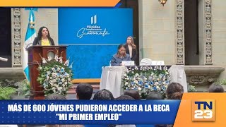 Más de 600 jóvenes pudieron acceder a la beca quotMi Primer Empleoquot [upl. by Hayikaz]