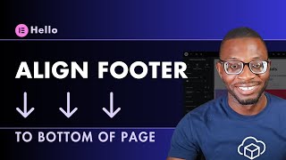 Align FOOTER TO BOTTOM of page in Elementor  CSS Tutorial [upl. by Anelis]