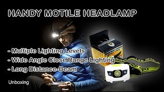 Handy Motile Headlamp  Reading Hiking repairing and Running Led Light [upl. by Anyar45]