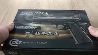 Colt 1911 M45 CQBP BB unboxing  firing [upl. by Orlan230]