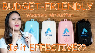 AirWiz Personal Air Purifier  Unboxing First Impression Review and Smoke Test  Jaz For You [upl. by Milewski]