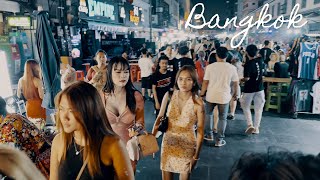 Bangkok Thailand Nightlife 2024 🇹🇭 Khao San Road 4k Walking Tour  CRAZY PARTY STREET [upl. by Shanan]