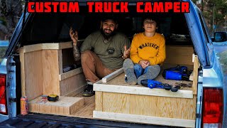 Truck Bed Camper  Custom Camper Build  Tiny Home [upl. by Wengert206]