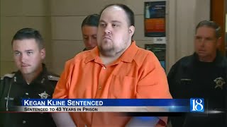 Kegan Kline sentenced to 43 years in prison [upl. by Yelhs34]