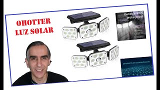 🌞 Descubre la LUZ SOLAR para EXTERIOR OHOTTER  AMAZON 2024 💡 [upl. by Maurie]