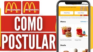 Como Postular A Mcdonalds  Cómo Aplicar Para Trabajar En Mcdonalds 2024 [upl. by Arac]