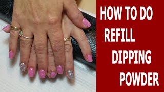 How to do Refill SNS ♥ SNS Nails  Dipping Powder ♥ Lisa Nail Beauty [upl. by Asamot741]