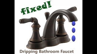 Remove Handles amp Fix Your Dripping Bathroom Faucet [upl. by Ttevi]