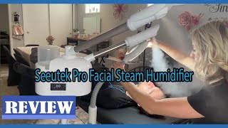 Seeutek Pro Facial Steam Humidifier Review  The steamer works Great Is It Worth It [upl. by Shelah]