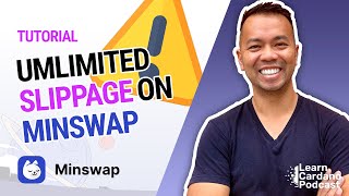 ⚠️UNLIMITED SLIPPAGE What is slippage explained Minswap new feature [upl. by Onabru]