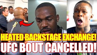 Heated BACKSTAGE EXCHANGE Israel Adesanya REACTS to Alex Pereira Jon Jones at La Cage Netflix [upl. by Calia550]