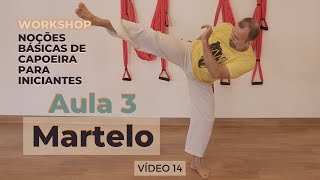 Curso de Capoeira  Noções Básicas para Iniciante  Vídeo 14  Aula 3 – Martelo  Workshop [upl. by Ynettirb]