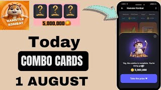 1 august combo cards update 🔥 Hamster Kombat daily combo cards update 1 august [upl. by Lainahtan]