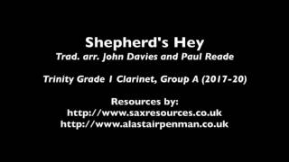 Shepherds Hey Trad arr DaviesReade Trinity Grade 1 Clarinet [upl. by Anelec274]