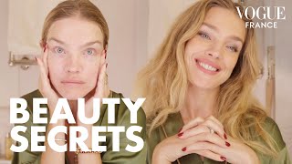 Natalia Vodianova reveals her express 10minute beauty routine  Vogue France [upl. by Meerek328]