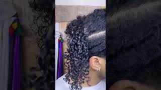 shingling curly hair method [upl. by Teemus403]