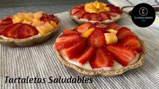 Tartaletas con crema pastelera y frutas  Delicioso Fácil y Saludable 🍓 [upl. by Laicram]