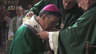 Imposition du pallium à Mgr Aupetit  Messe du 07 octobre 2018 [upl. by Merriott]