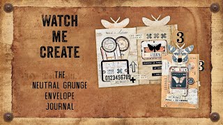 Neutral Grunge Envelope Journal envelopejournal [upl. by Cita]