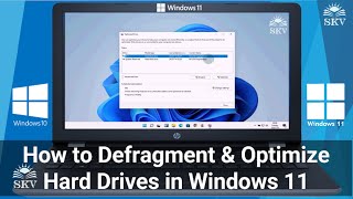 How to Defragment and Optimize Hard Drives in Windows 1011  Defragment and Optimize Drives [upl. by Glynda]