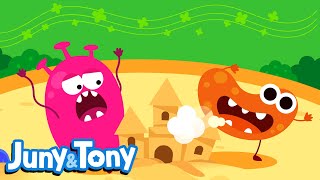 Playground Germs  Good Habit Song for Kids  Bacteria Songs  Kindergarten Song  JunyTony [upl. by Annhej]