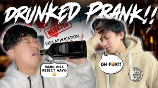 VISA REJECTION PRANK ON cheyozengurung DAI Extremely drunk😱 CRIED [upl. by Franklin868]