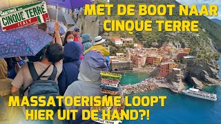 MET DE BOOT NAAR CINQUE TERRE LOOPT MASSATOERISTME HIER UIT DE HAND 276 [upl. by Vanda]