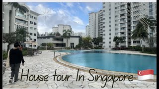 Apartment tour in Singapore  Rent details  life of a cabin crew [upl. by Holna]