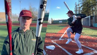 JTs choice Voodoo One vs The Goods  DeMarini BBCOR Baseball Bat Review [upl. by Claus156]