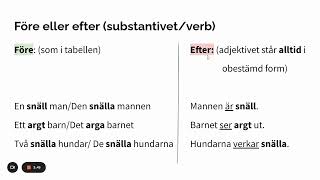 Hur man böjer adjektiv  kongruens [upl. by Rosenkranz]