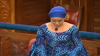 Sen Hezena Lemaletian make her remarks in senate Security issues in Samburu county [upl. by Atinav]