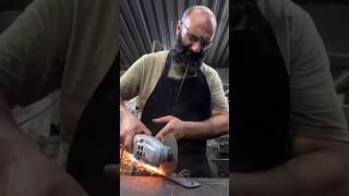 Part 3  Damascus Steel Making a Sharp Knief damascus viralshorts steel  shorts [upl. by Hanafee]