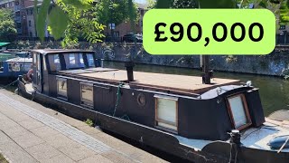 Lovely Dutch barge houseboat For Sale Widebeam in London [upl. by Annairda]