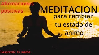 MEDITACION PARA ELIMINAR PENSAMIENTOS NEGATIVOS  ELIMINA LA ANSIEDAD [upl. by Nikki175]