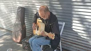 Street Guitarist South Street Philadelphia PA 9824 [upl. by Einahpats963]